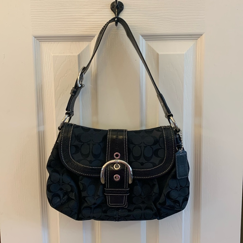 Coach Black Buckle Purse